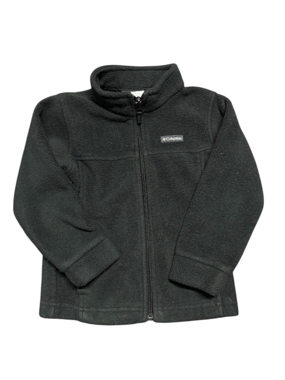 Columbia Boys Fleece Jacket 4T Black Full Zip Lightweight Coat Toddler